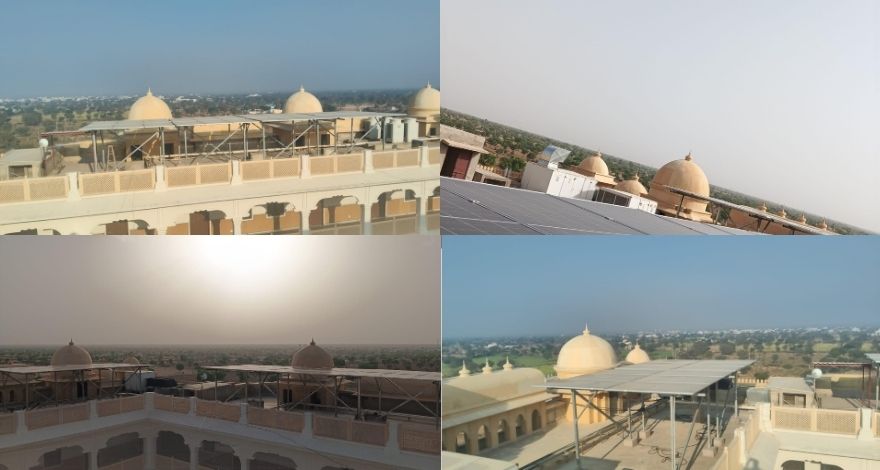 SOLAR PANELS IN RAJASTAN HOTEL