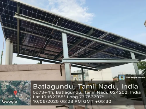 solar panel project in batlagundu for resendential